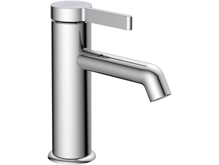 Waschtischarmatur, Chromfarben, Metall, 5x16.5x16 cm, Made in Germany, flexible Anschlussschläuche, Badezimmer, Waschbecken & Armaturen, Armaturen