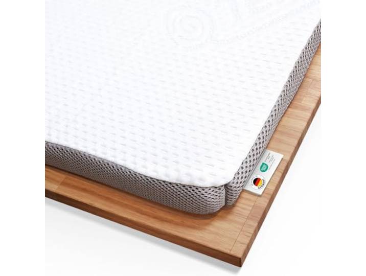 Topper 160x200cm, 6 cm Höhe, Ergonomische Memory-Schaum Auflage EcoON Testsieger 2022, Atmungsaktiv und feuchtigkeitsregulierend, Umweltschonender Tencel-Bezug, Matratzen-Topper 160 x 200 x 6