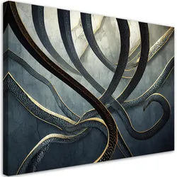 WANDBILD abstrakte schlange