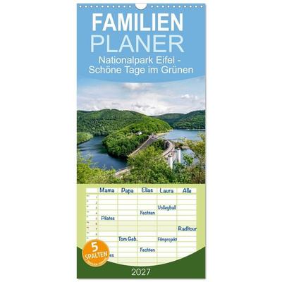 Familienplaner 2027 - Nationalpark Eifel - Schöne Tage im Grünen mit 5 Spalten (Wandkalender, 21 x 45 cm) CALVENDO