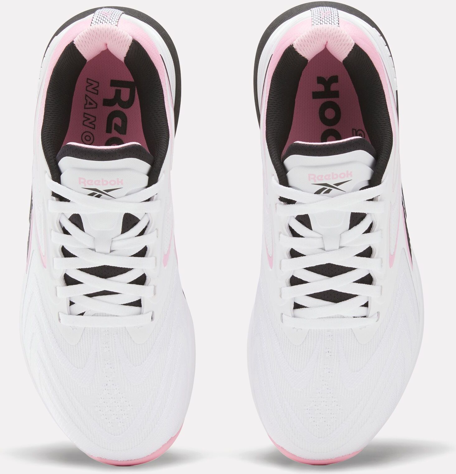 Trainingsschuh REEBOK "NANO X5 EDGE", Damen, Gr. 37,5, pink (expressive pink, schwarz, ftwr weiß), Synthetik, Textil, Schuhe Trainingsschuh, durch erstklassige Agilität perfekt für Multisport expressive pink, schwarz, ftwr weiß 37,5