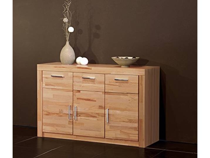 Sideboard Anrichte Kommode, in kernbuche teil massiv, geölt, 7152-16