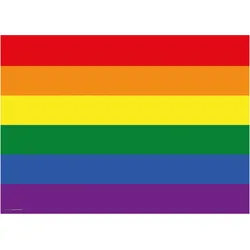 CoverYourDesk, Unterlage, Schreibtischunterlage Flagge Regenbogen