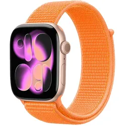 Crong Nylon - Sport- Armband für Apple Watch 38/40/41/42 mm (tropická orange)