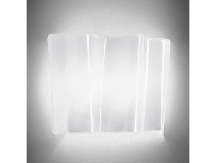 Artemide Designer Wandlampe Logico Mini, dimmbar, weiß / opal, für Wohn- / Esszimmer, Glas, Design, Wandleuchte, Wandlampe Innen