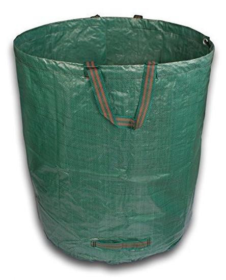 Unyqoos 5-delige set inklapbare tuinafvalzakken, 270 liter, herbruikbaar PP-weefsel