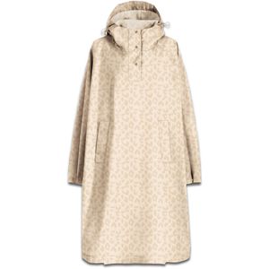 Reisenthel Regenponcho Mini Maxi Raincoat, Länge 107 cm, wiederverwendbar, Kapuze & Kordelzug, leo vanilla, wasserdicht