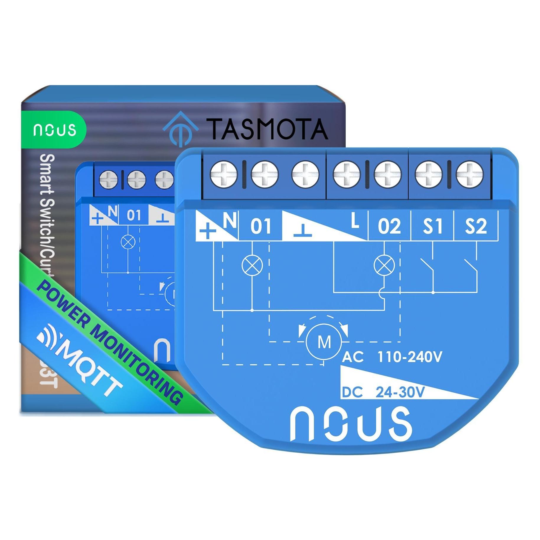 Nous B3T WLAN Schaltaktor Tasmota R Rollo-Steuerung/16A/ESP32/Matter (Schaltaktor) (46305767)