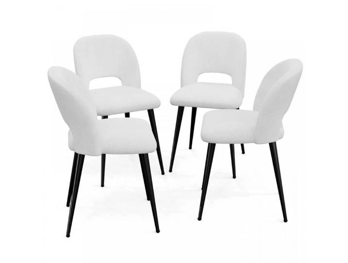 CHAISE DE CUISINE - YQINGMAOY - MINIMALISTE - 51*45*85 CM - LOT DE 2 - BLANC