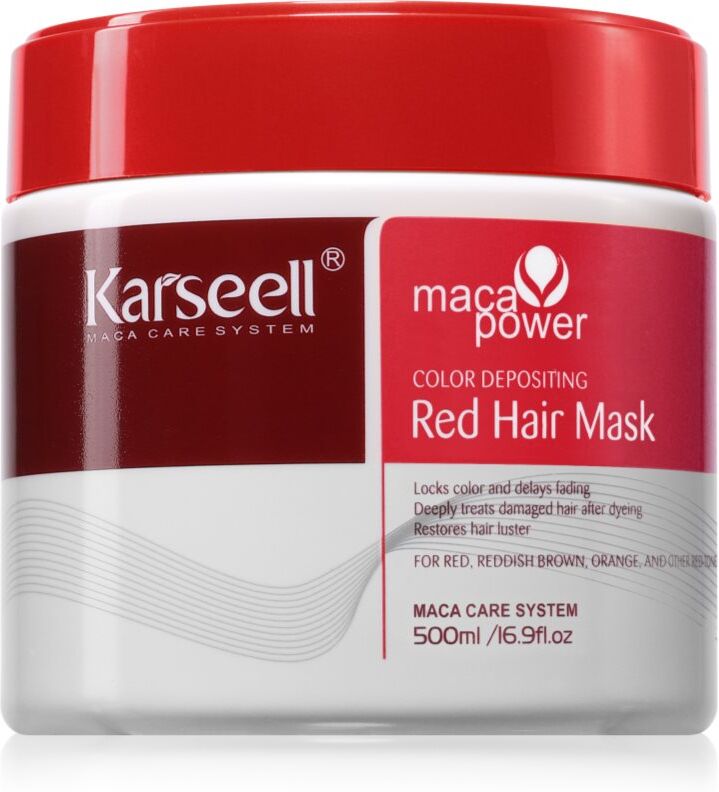 Karseell Color Depositing Red Hair Mask masque pour souligner la couleur de cheveux 500 ml