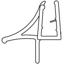 DUSCHOLUX Magic Round sealing strip right 250313.08.006.000