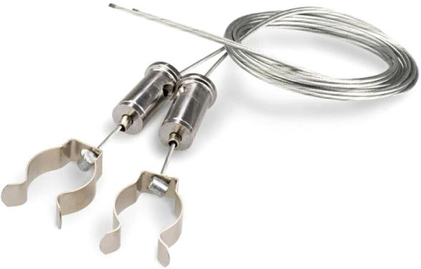Isoled Seilabhängung (2 Stk) Für T8 Röhren Mit Deckenverschraubung Inkl. Stahlseile 1,5m Und