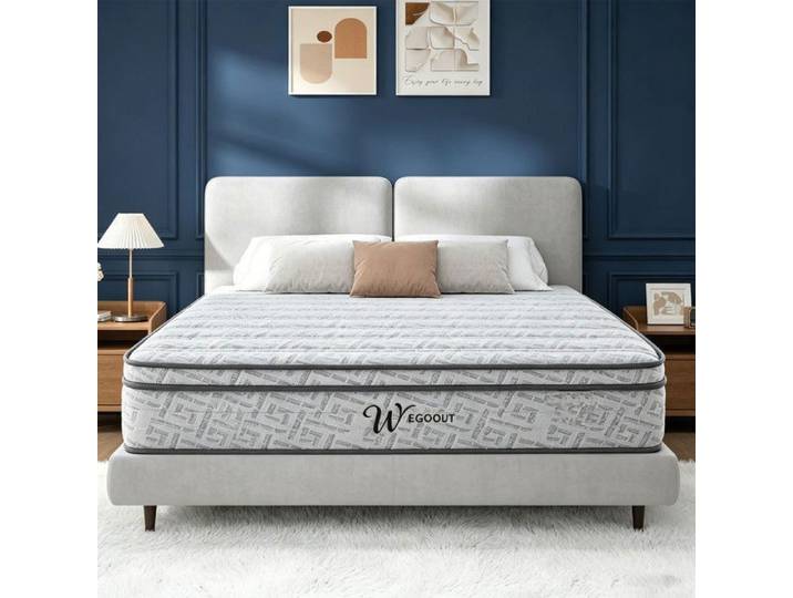 Matelas 140x200 cm Épais 27cm Mousse à Mémoire de Forme Soutien Corps Optimal Sommeil Indépendant Confort Luxueux Respirant