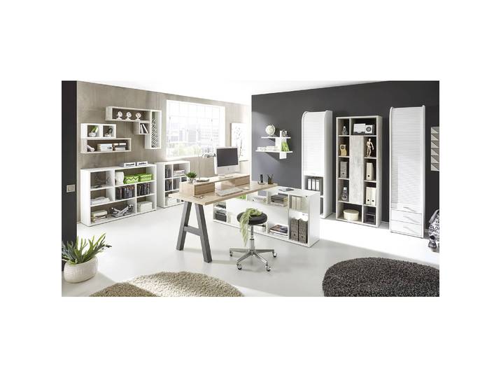 Schreibtisch-Ansatz I 140cm Braun/Anthrazit/Eiche Sonoma Dekor