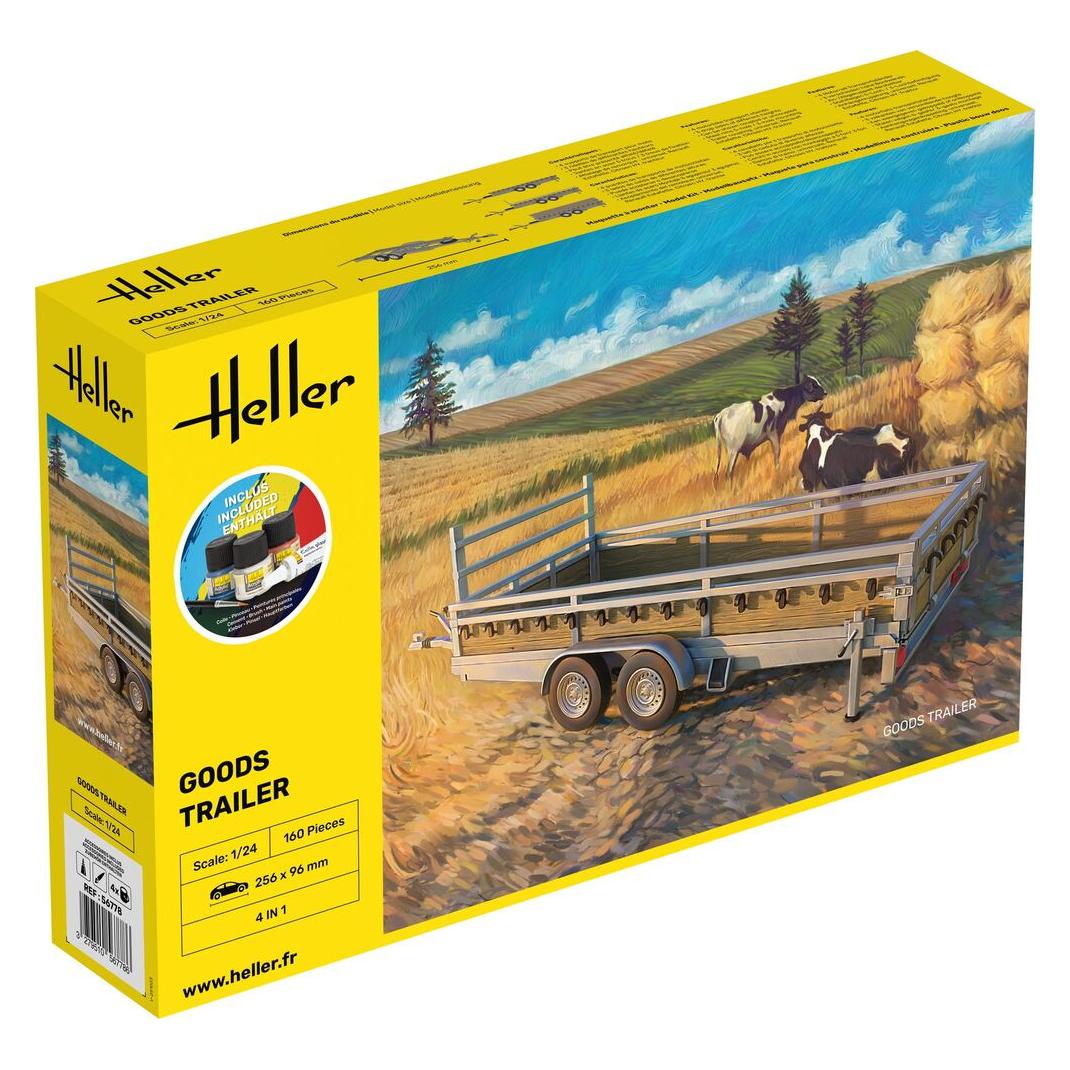 Heller STARTER KIT Goods Trailer (56778)