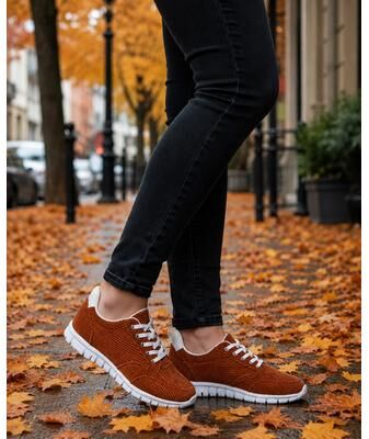 Women's The Anise Slip On Sneaker by Comfortview in Cognac (Size 8 M)