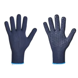 Stronghand Logstar Handschuh Nylon Baumwolle Vinyl Blau CAT 2