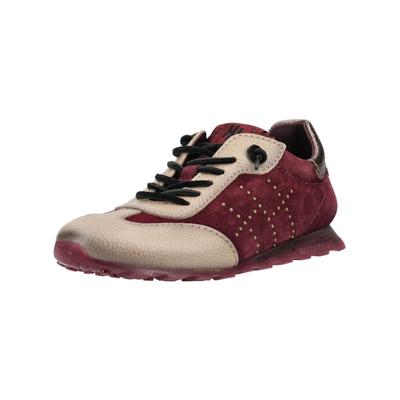 Sneaker HISPANITAS "Hispanitas Sneaker Leder", Damen, Gr. 37, Textil, rot (bordeaux), Leder, Schuhe Sneaker