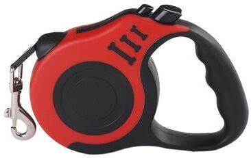 Uplift Essentials Automatic Retractable Dog Leash 10 Ft & 16 Ft High Tensile Nylon Lead For Small & Medium Pets red 16 Ft (5m)