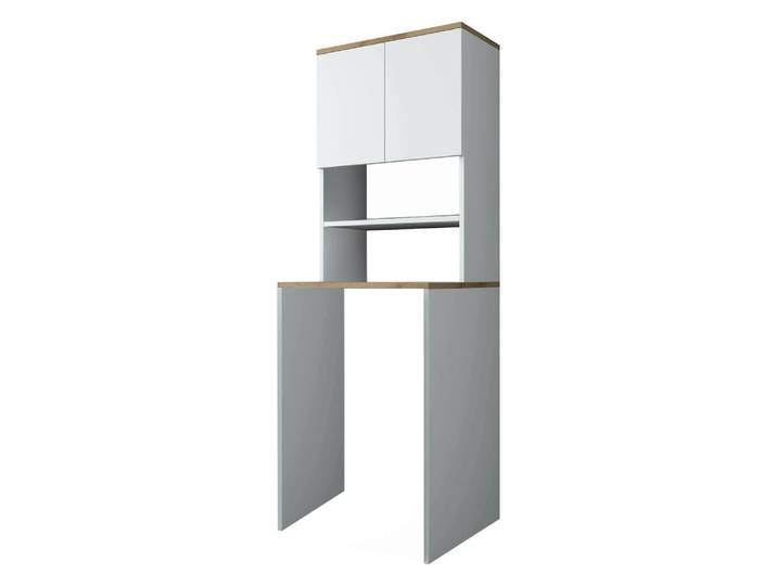 Armoire multiusage 2 portes bois blanc