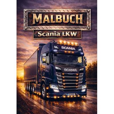 Malbuch, Scania-Lkw, Taschenbuch von H. Mourits, Brave New Books, 978-94-6538-715-4