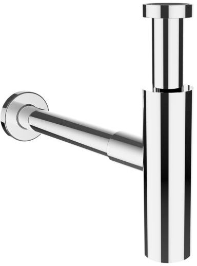 LAUFEN Absaug-Siphon H8939470000001 DN32, mit verlängertem Ablaufrohr, verchromt