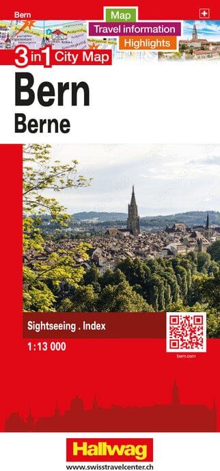 Plan de ville - Berne   Hallwag - 3 in 1 City maps