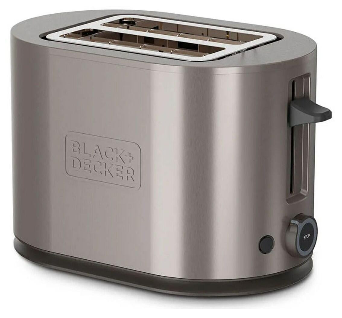 Black & Decker BXTOA901E broodrooster met 2 messen, RVS, 900 W