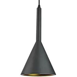Hänge Leuchte Dimmer Fernbedienung ALU Pendel Lampe schwarz gold im Set inkl. RGB LED Leuchtmittel