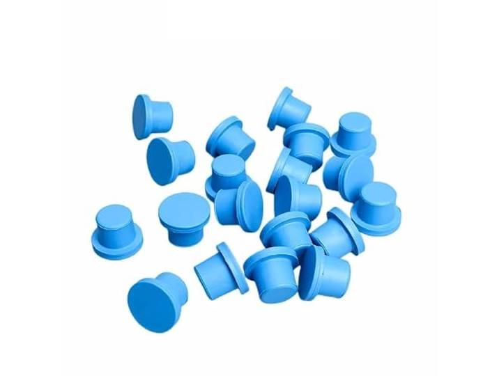 100er-Pack anaerober Flaschenverschluss aus Butylkautschuk mit Aluminiumkappe for 20-mm-Röhrchen(Butyl Stopper 100pcs)