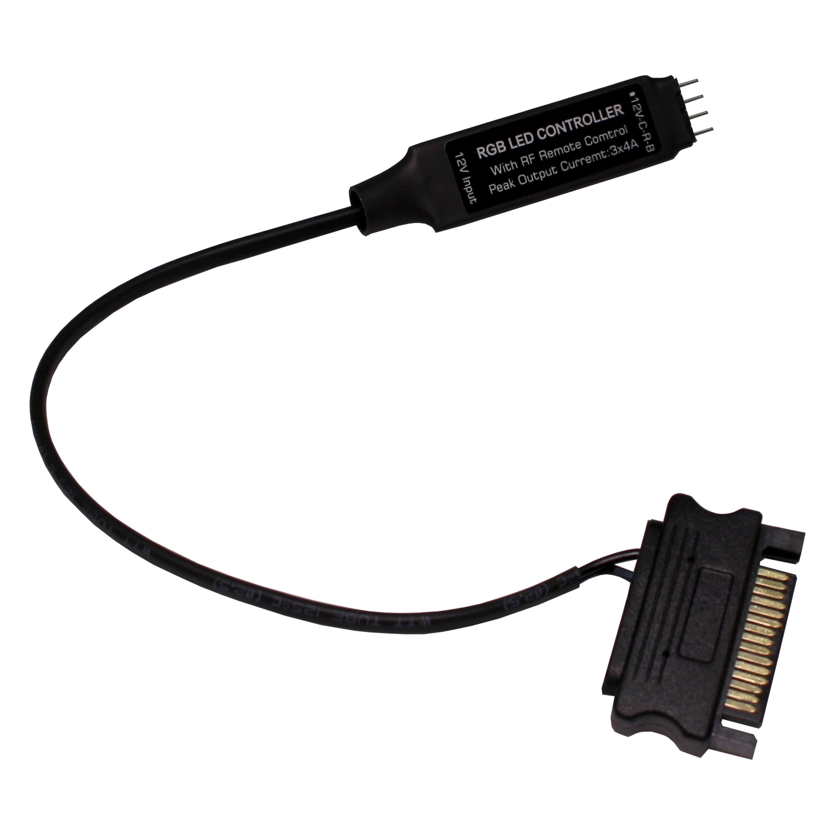Xilence RGB Controll Set für 12V-R-G-B- 4PIN-Anschlüsse (Gerätespezifische Fernbedienung, Infrarot) (XZ170)