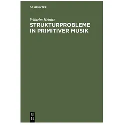 Heinitz:Strukturprobleme in primitiver, Fachbücher von Wilhelm Heinitz