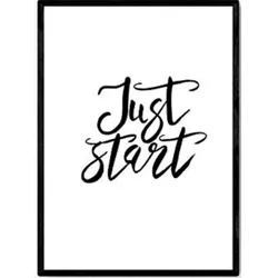 POSTER Starten Sie Einfach A3 Rahmenlos