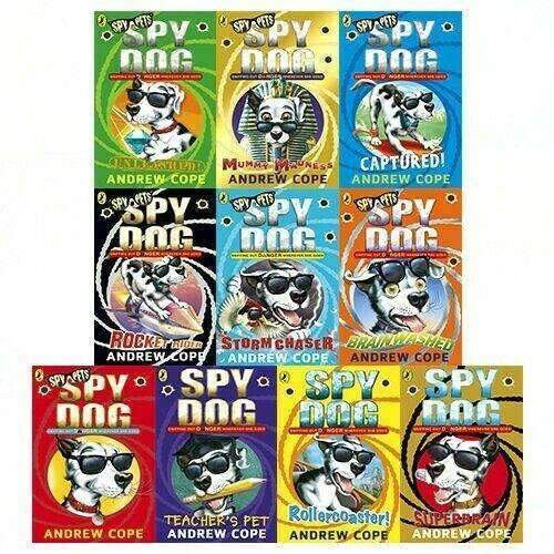 Puffin Spy Dog Series Andrew Cope Collection 10 Books Set - Unleashed Mummy Madness Captured Rocket Rider..