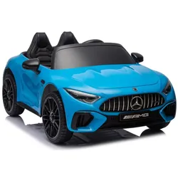Mercedes AMG SL63 Batterieauto, blau lackiert