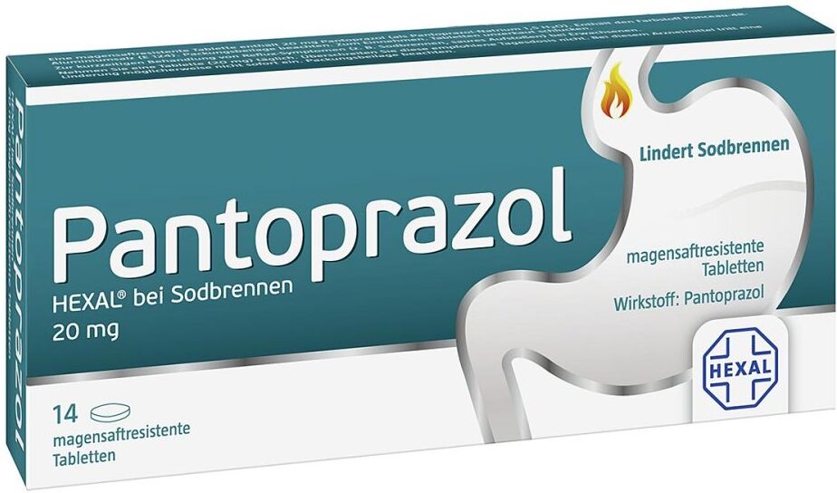 Pantoprazol HEXAL® bei Sodbrennen 20 mg 14stk
