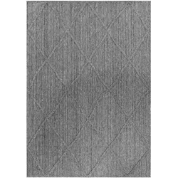 Balkonteppich Bohemian Wetterfest Waschbar Strapazierfähig Terrasse Garten Schadstoffgeprüft Grau 160x230 cm – CORTINA von Kadima Design