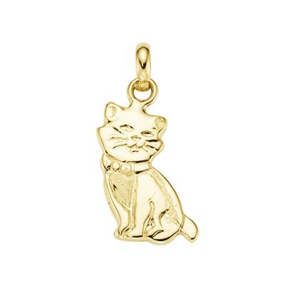 Kettenanhänger LUIGI MERANO "Katze, Gold 375", gold, Schmuckanhänger, Damen, onesize, Kettenanhänger