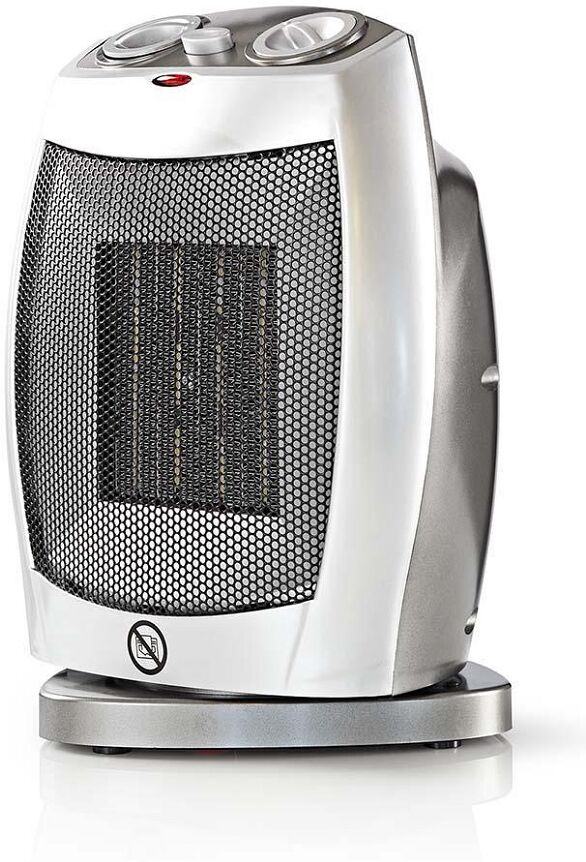 Aquecedor Cerâmico Ar Rotativo 1500W (Cinzento) - NEDIS