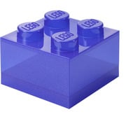 LEGO Storage Brick 4 Top Lid Glitter , Aufbewahrungsbox violett/transparent