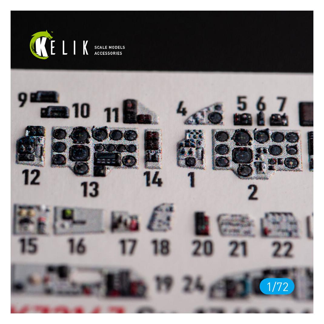 Kelik SU-17M4P/22M4 - interior 3D decals for ModelSvit kit (K72167)