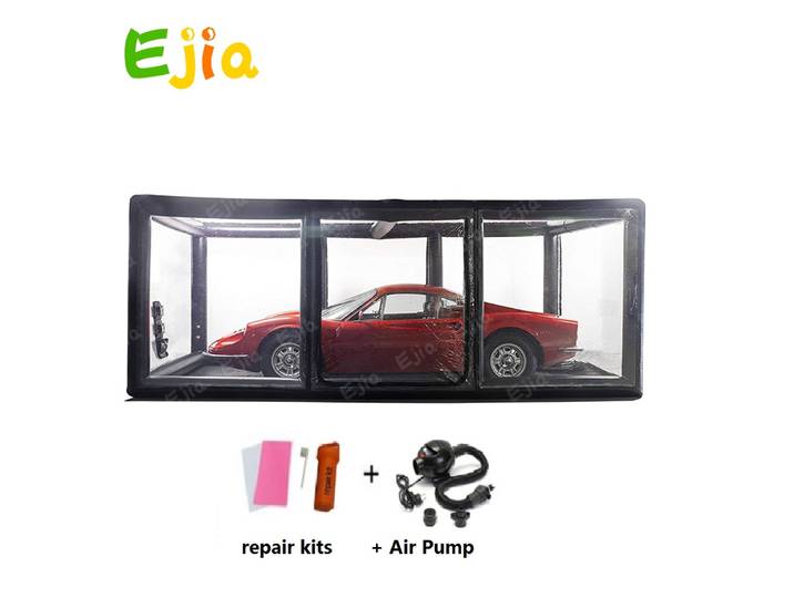 Tente de Garage gonflable transparente et Portable, personnalisée en plein air, anti-poussière, couverture de Capsule, vitrine pour voiture SUV