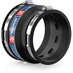 Crassus Adapterkupplung CAC 1362, bis 0,6 bar (121-136mm auf 100-116mm), EPDM / V2A