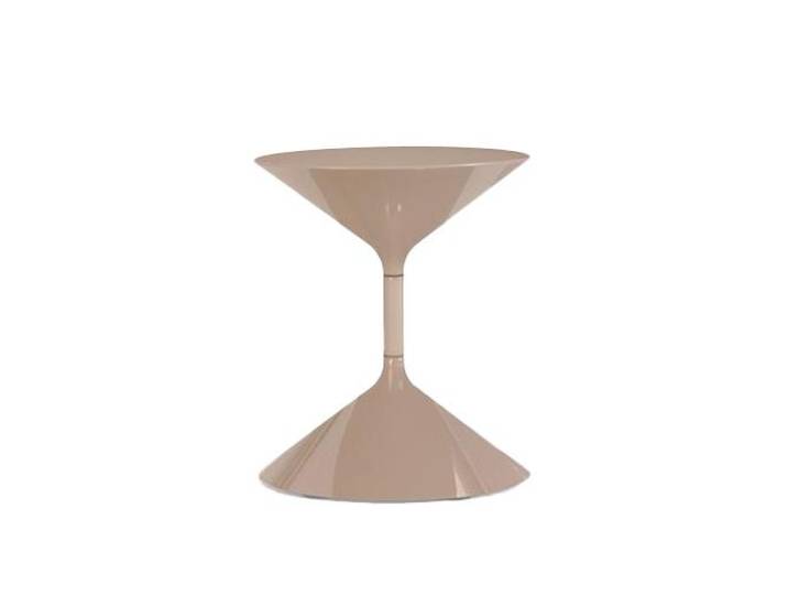 ZANOTTA table basse TEMPO (H 36 cm chanvre - Polyuréthane poli et acier)