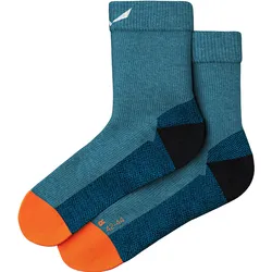 Salewa, Herren, Sportsocken, Mountain Trainer Merino Kurze Socken (42 - 44), Blau