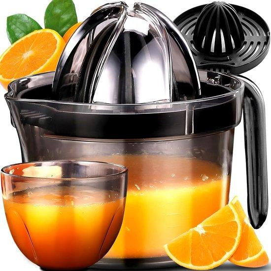 Famanu citruspers handbediend met schenktuit en antislipbasis