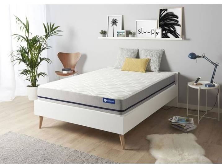 Matelas - ACTISOM - Actimemo Soft - 130x200 cm - Mousse à mémoire de forme - Hypoallergénique