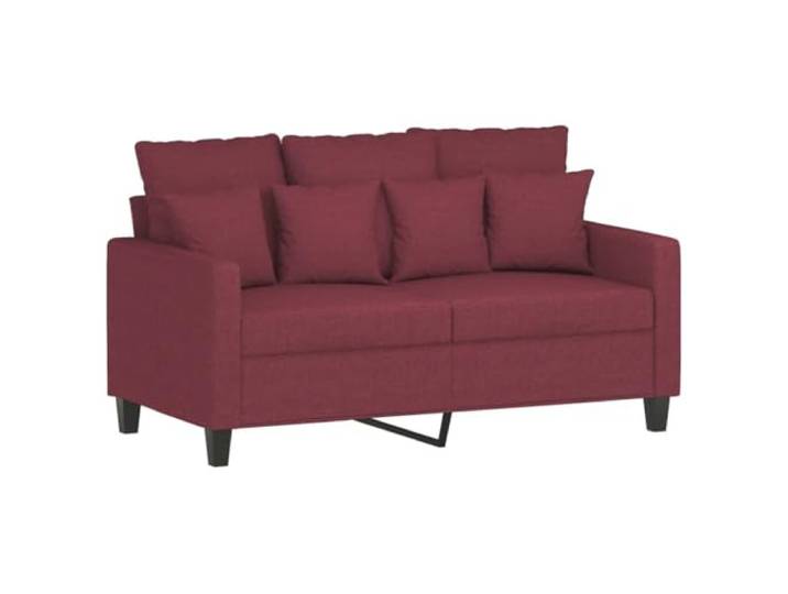 KTHLBRH Sofa-Set, 2-teilig, Weinrot, mit Kissen Stoff 100 % Polyester, Füllung aus Schaumstoff, Metallrahmen, 18 Kissen inklusive