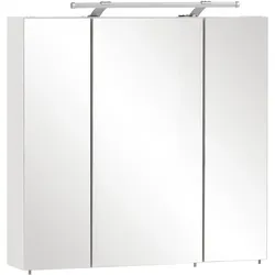 Tchibo - Spiegelschrank »Dorina« mit Licht - 70x16x75,7cm - weiß -
