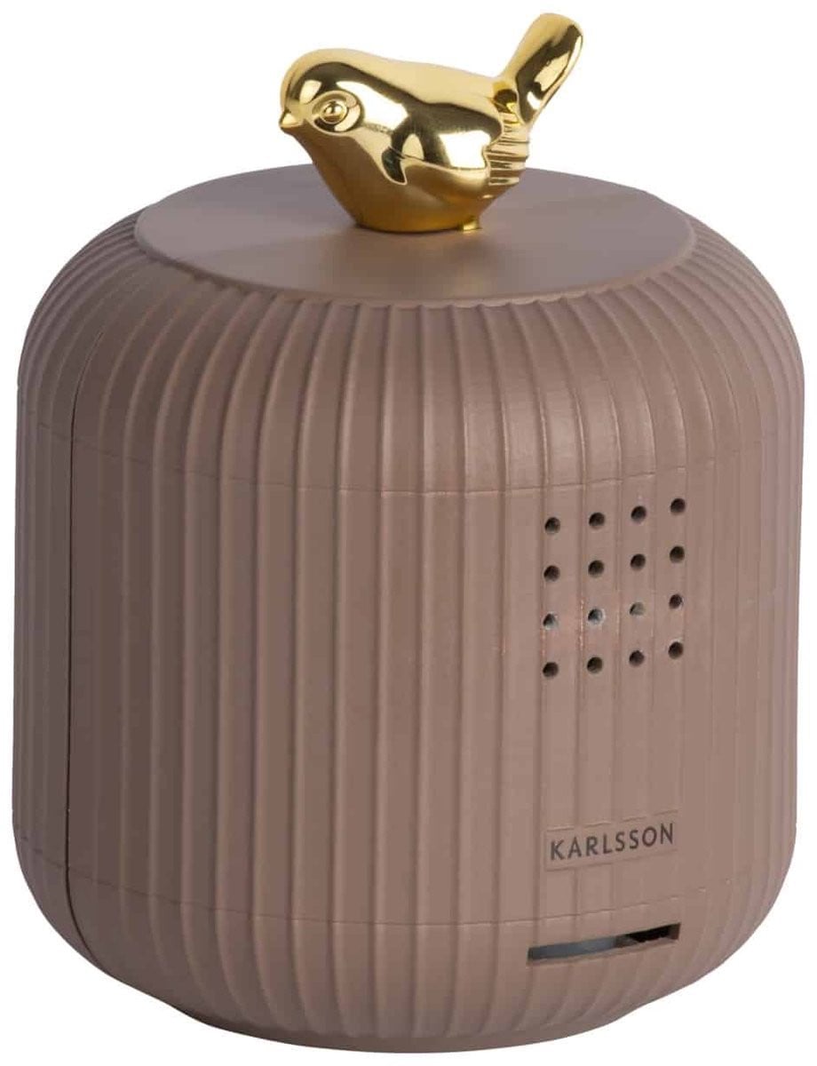 Karlsson Sound box Cadiz Bird - Mokkabruin - B/D/H: 10,2 x 8 x 8 cm - Scandinavisch design - Polystyreen